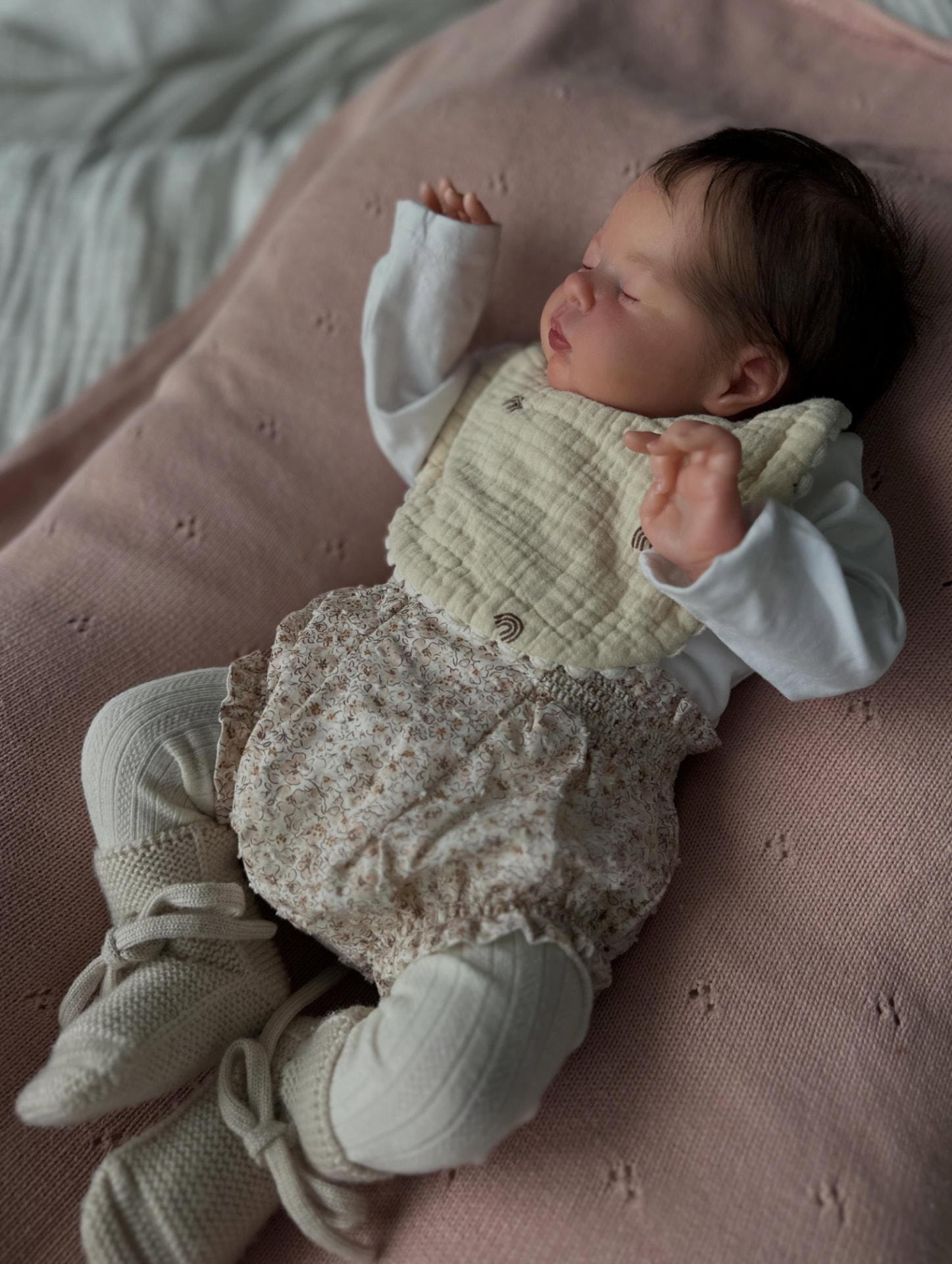 Elodie — Full Silicone Sleeping Newborn — sleeping newborn reborn doll, photo 6