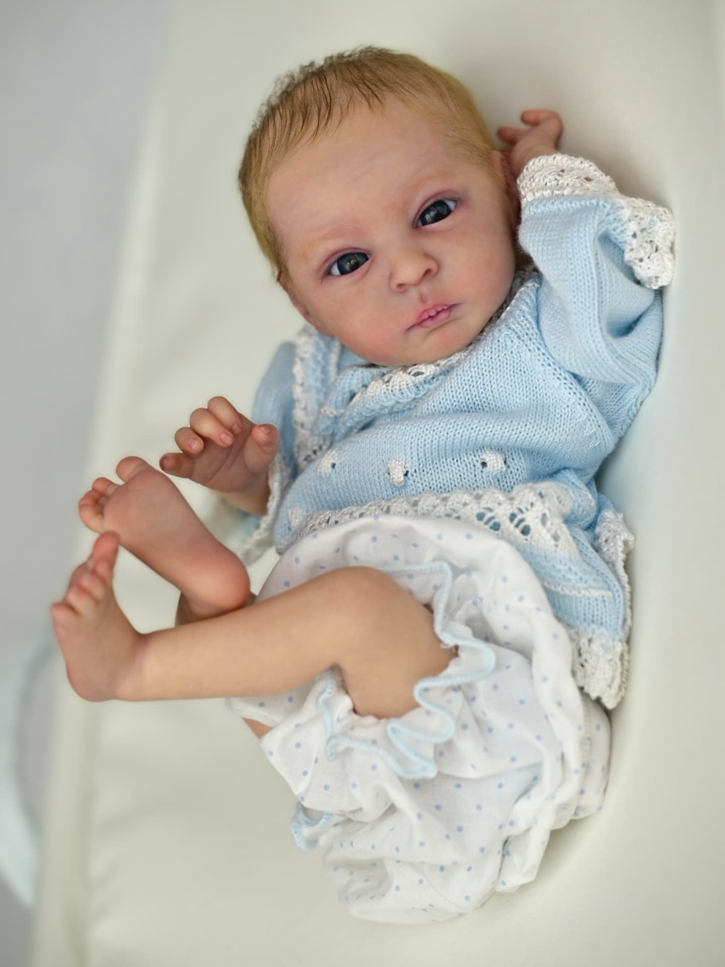 Cecily — Full Silicone Awake Newborn — awake newborn reborn doll, photo 5
