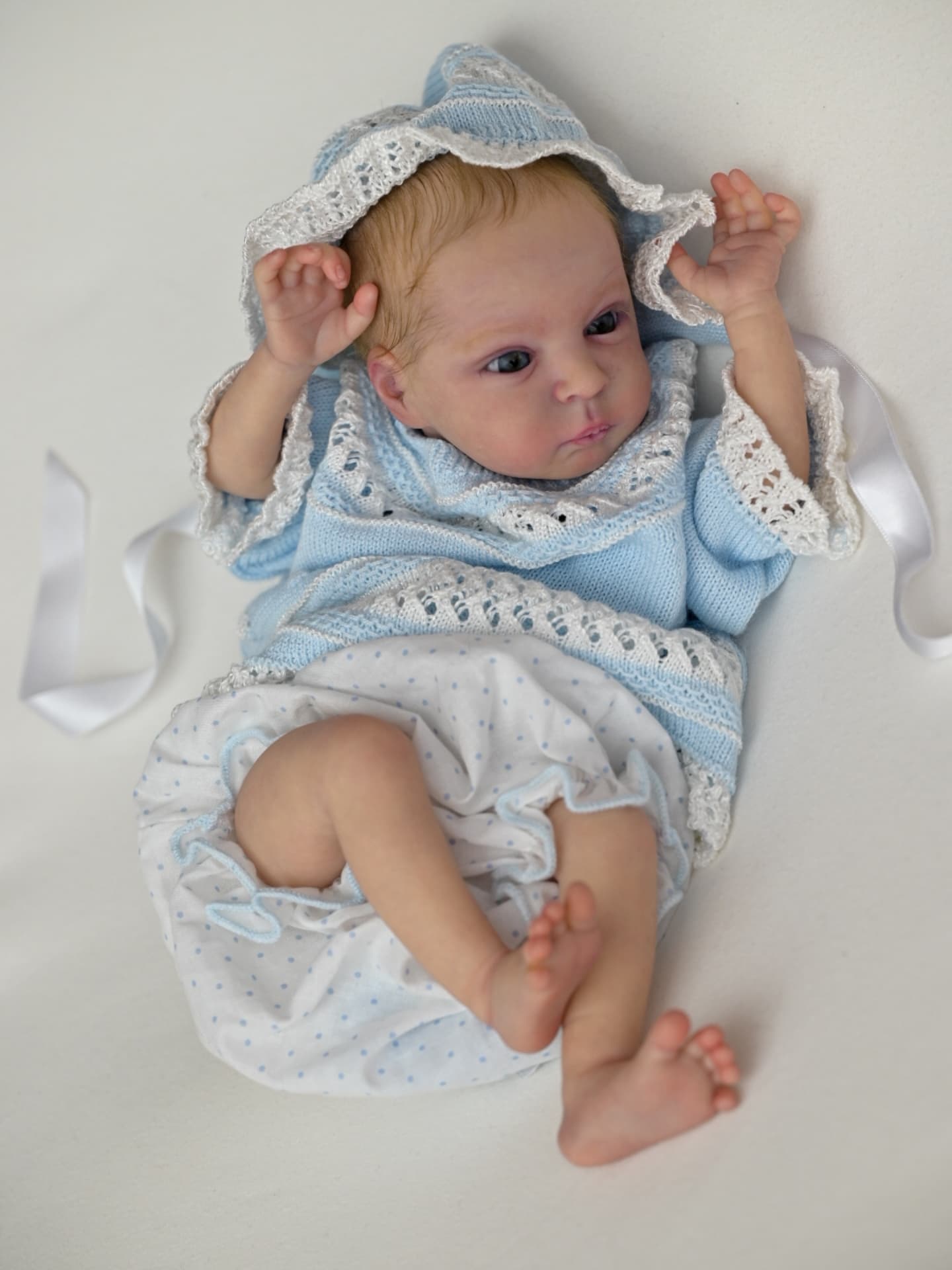 Cecily — Full Silicone Awake Newborn — awake newborn reborn doll, photo 3