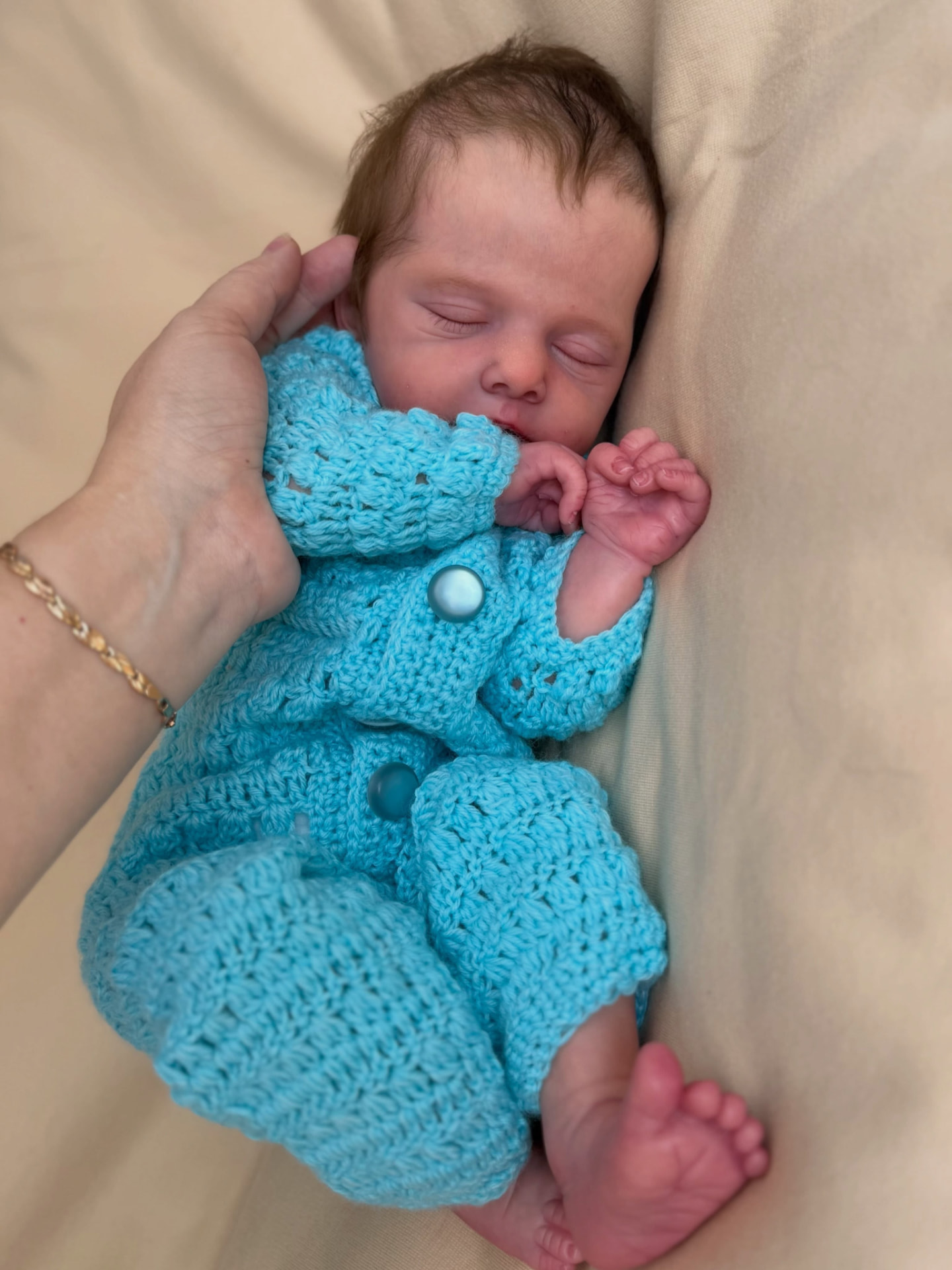 Oliver — Sleeping Newborn — sleeping newborn reborn doll, photo 3