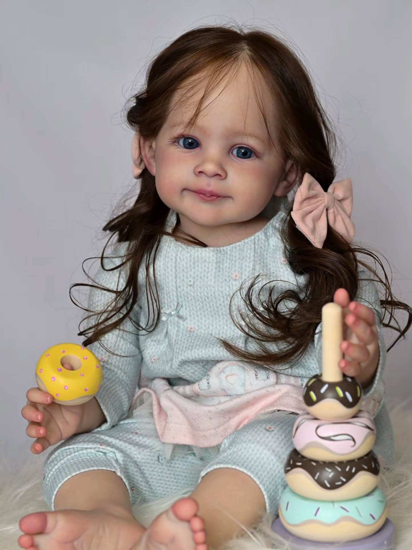 Lily — Curly Toddler Reborn Doll — awake toddler reborn doll, photo 3