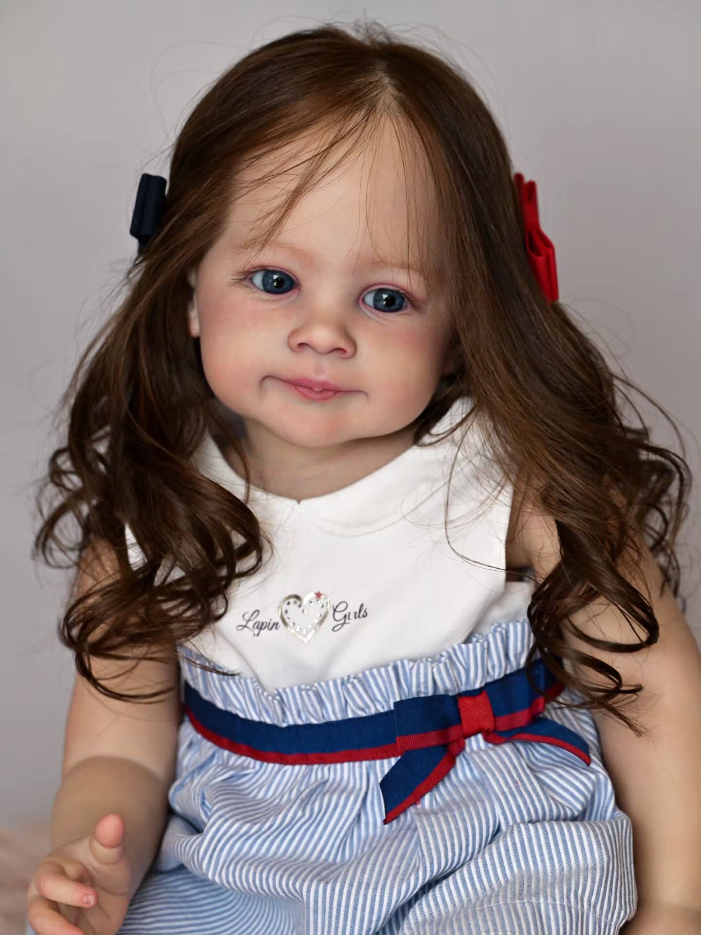 Lily — Curly Toddler Reborn Doll — awake toddler reborn doll, photo 4