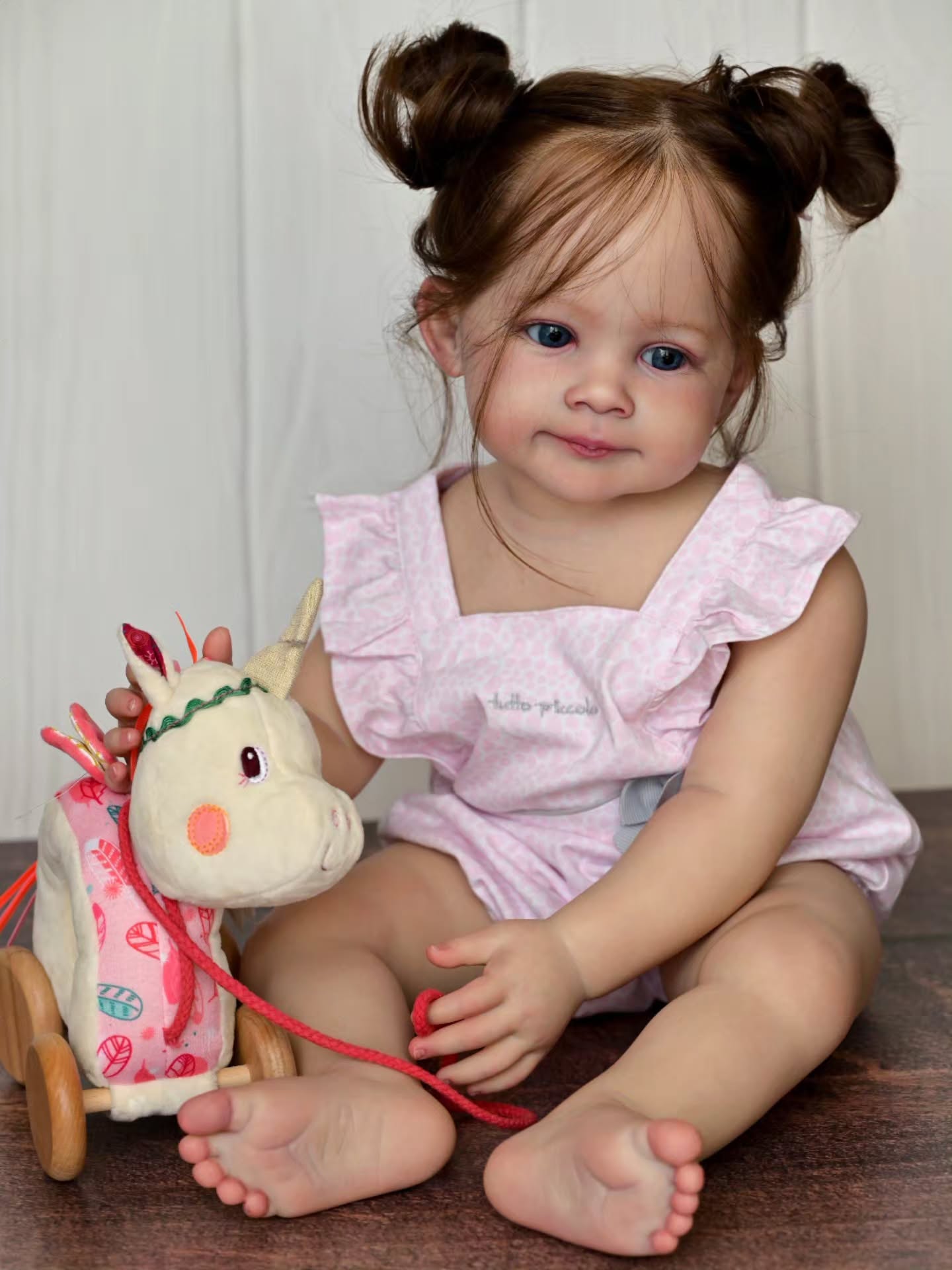 Lily — Curly Toddler Reborn Doll — awake toddler reborn doll, photo 9