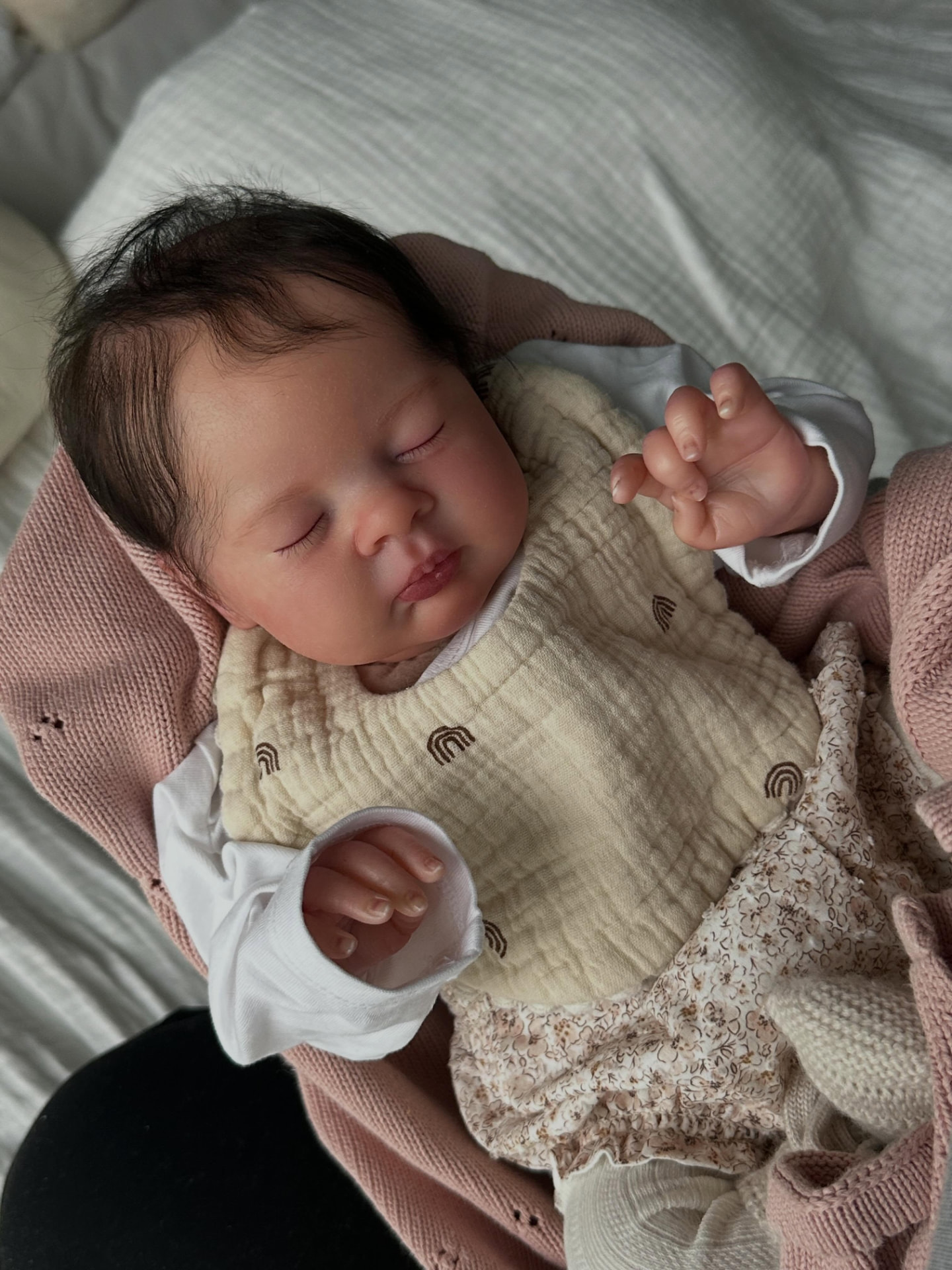 Elodie — Full Silicone Sleeping Newborn — sleeping newborn reborn doll