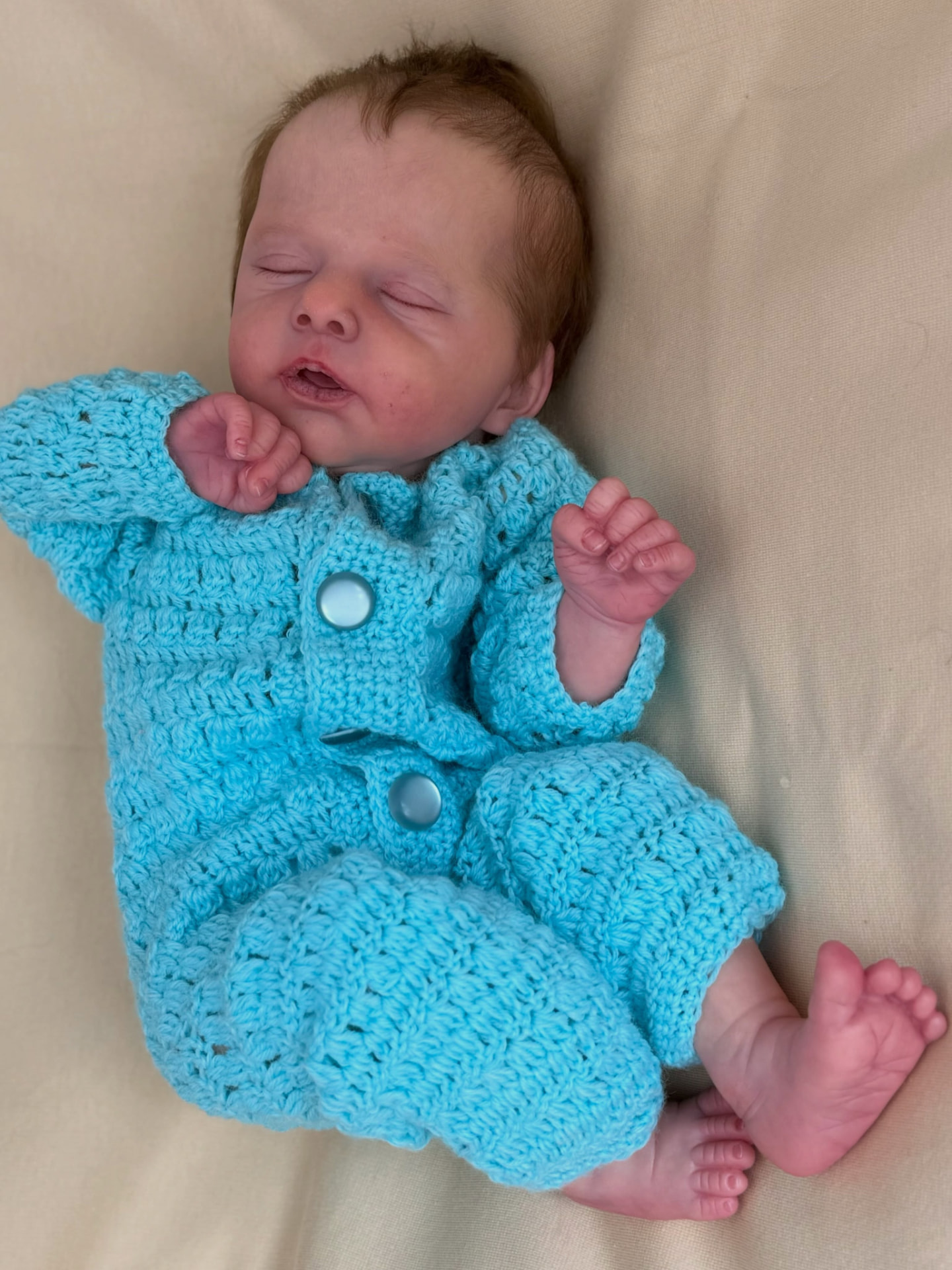 Oliver — Sleeping Newborn — sleeping newborn reborn doll, photo 5