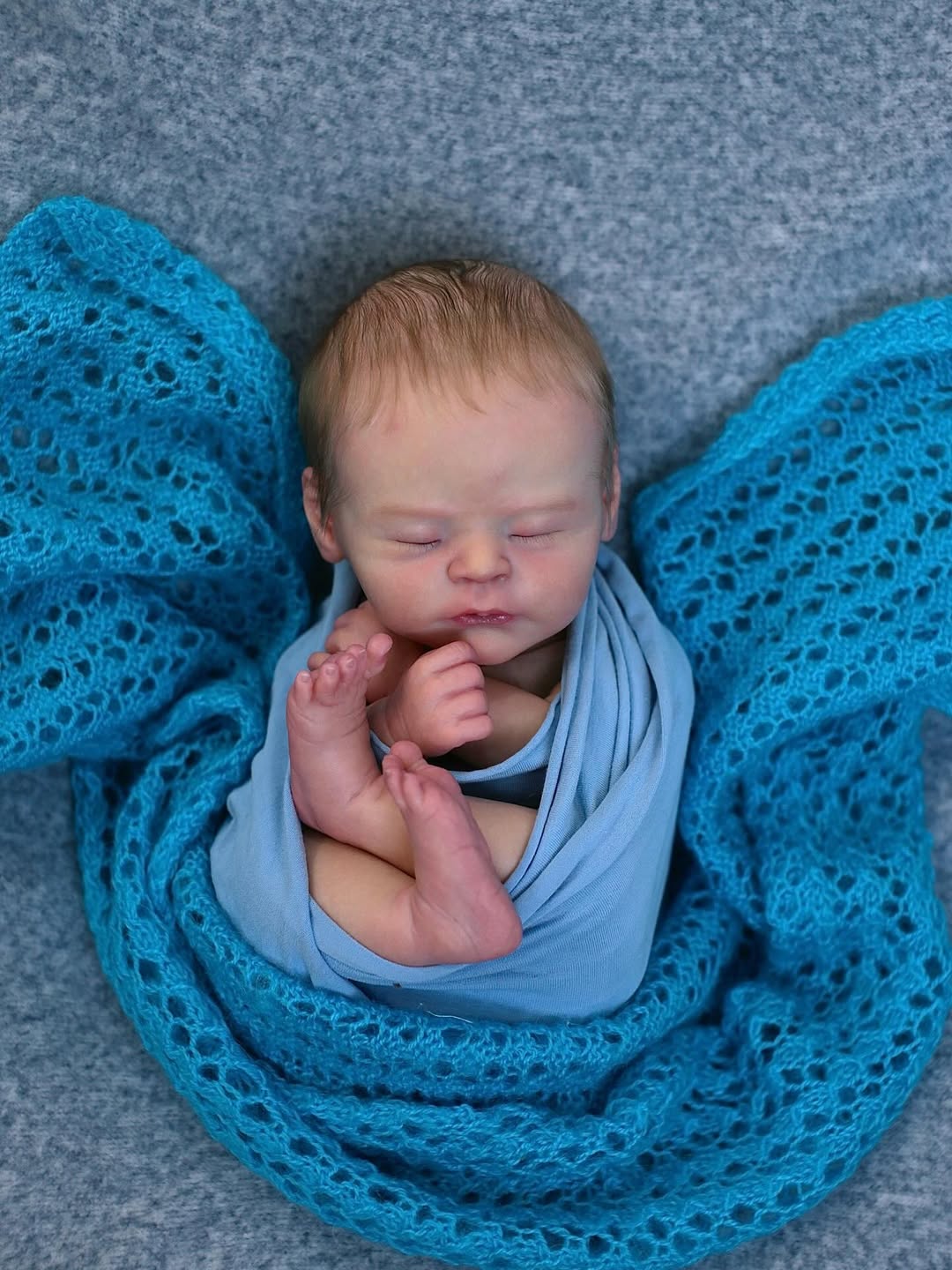 Rose & Ruby — Twin Set — sleeping newborn reborn twin set, photo 9