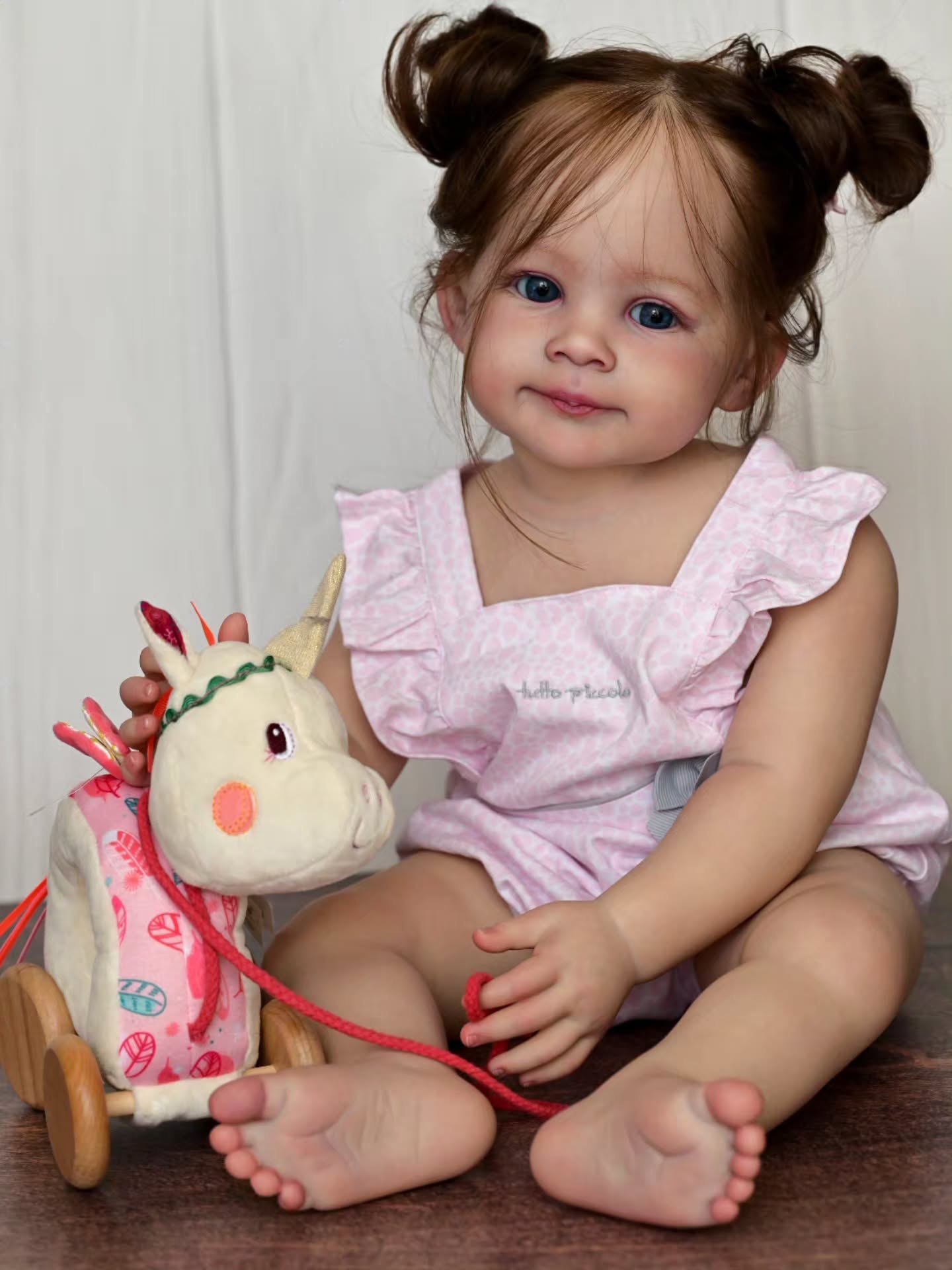 Lily — Curly Toddler Reborn Doll — awake toddler reborn doll, photo 7
