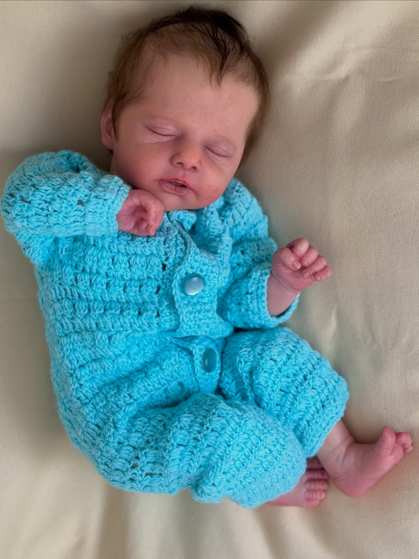Oliver — Sleeping Newborn — sleeping newborn reborn doll, photo 4