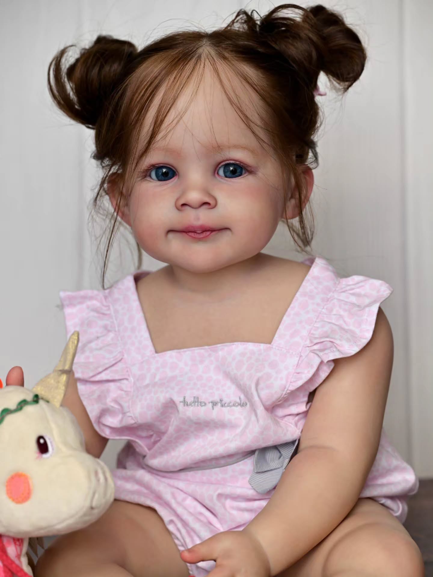 Lily — Curly Toddler Reborn Doll — awake toddler reborn doll, photo 6