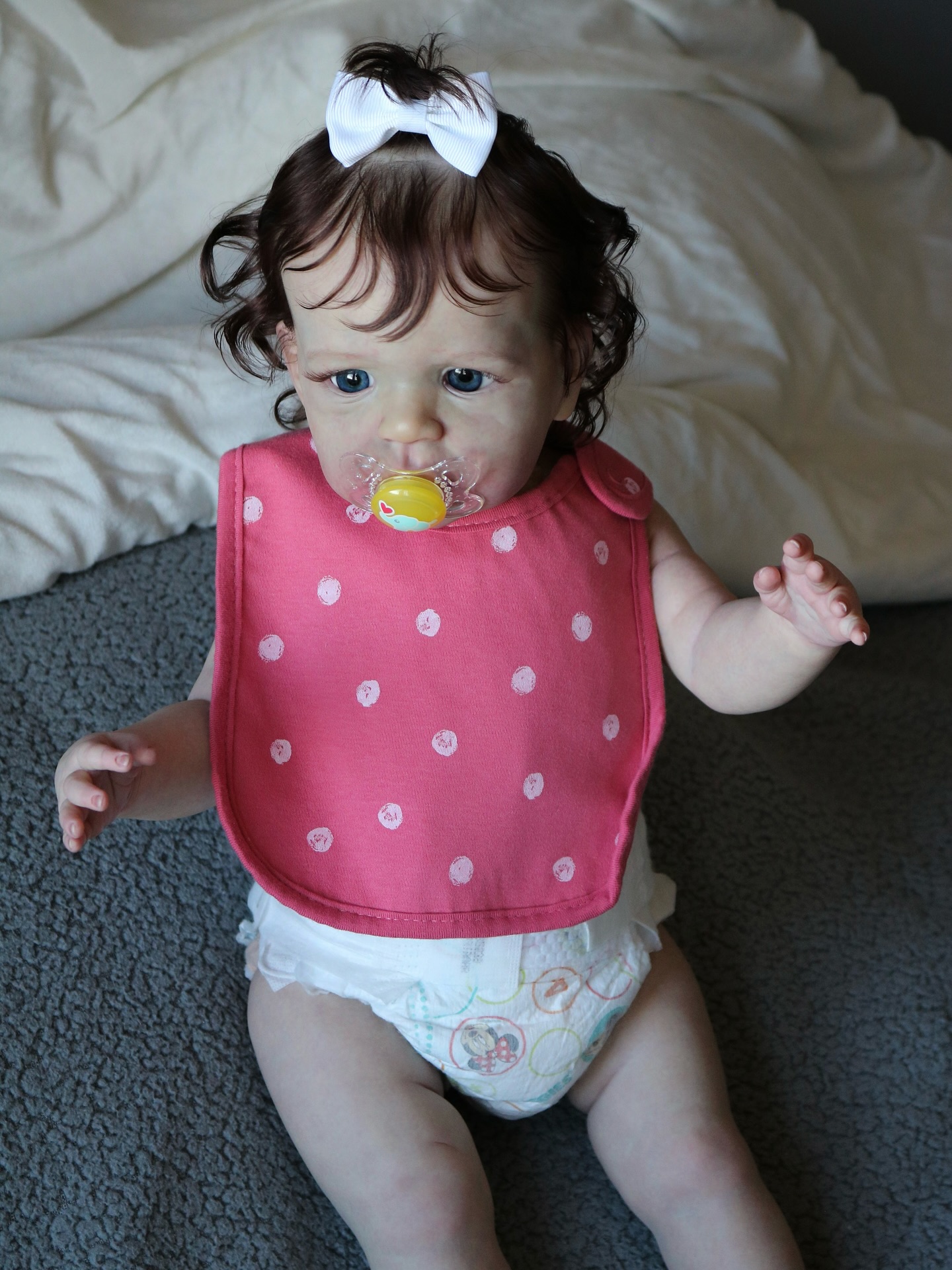 Aurelia — Curly Toddler Reborn Doll — awake toddler reborn doll, photo 8