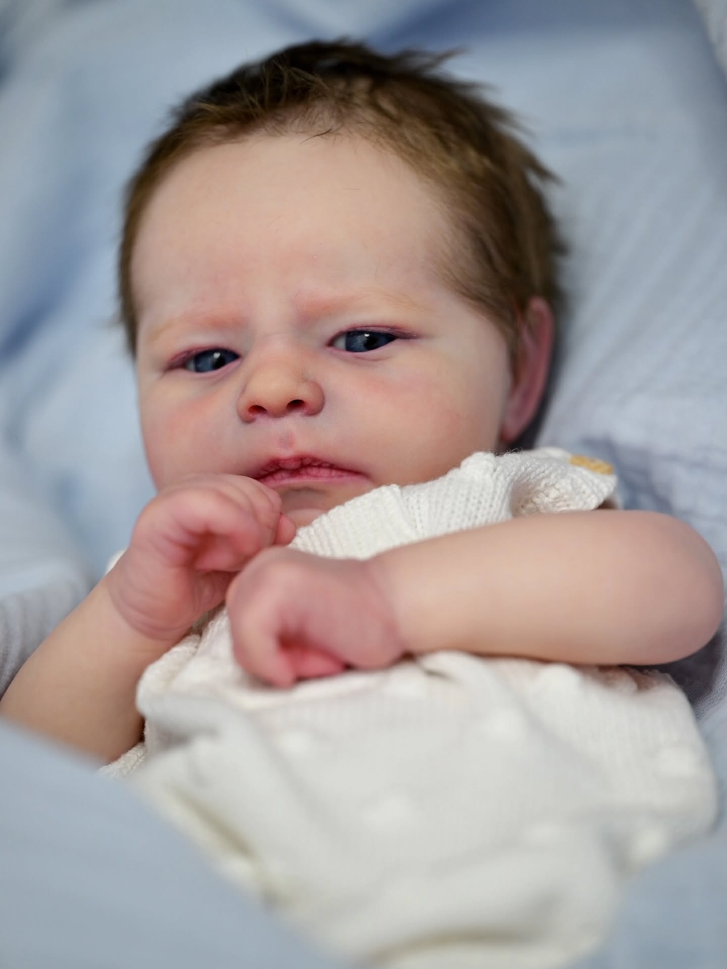 Albie — Full Silicone Awake Newborn — awake newborn reborn doll, photo 5
